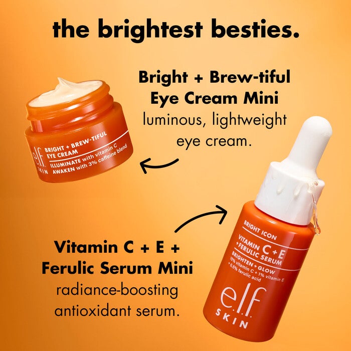 Pair Bright + Brew-tiful Eye Cream With Bright Icon Vitamin C + E + Ferulic Serum